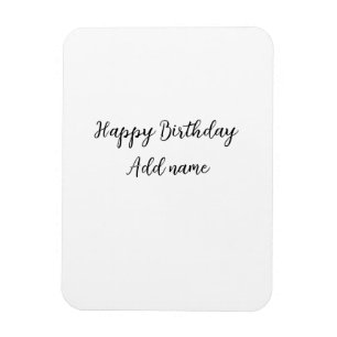 Imán Feliz cumpleaños agregar el título simple