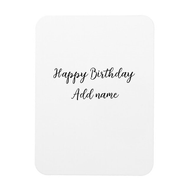 Imán Feliz cumpleaños agregar el título simple (Vertical)