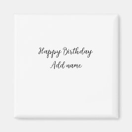 Imán Feliz cumpleaños agregar el título simple