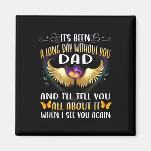 Imán Feliz cumpleaños al padre en el cielo en memoria