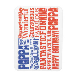 Imán Feliz Cumpleaños BANDERA DE EE. UU. PERSONALIZADA
