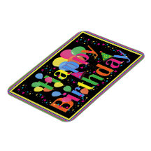 Feliz cumpleaños, colorida celebración