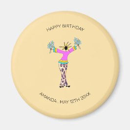 Imán Feliz cumpleaños, dama alucinante