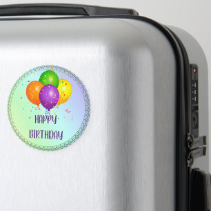 Imán Feliz cumpleaños, diseño popular,
