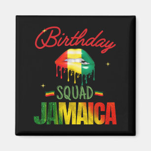 Imán Feliz cumpleaños, equipo de escuadrón de Jamaica,