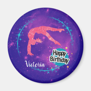 Imán Feliz Cumpleaños Gimnasia Galaxia Saltos