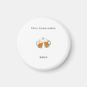 Imán Feliz cumpleaños imán, regalo de cumpleaños españo