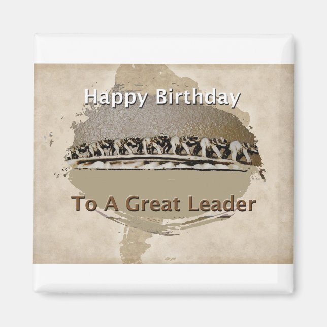 Imán Feliz cumpleaños, jefe (Frente)