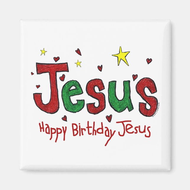 Imán Feliz cumpleaños, Jesús (Frente)