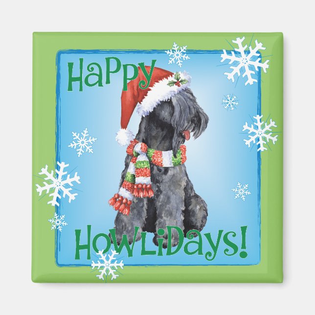 Imán Feliz cumpleaños Kerry Blue Terrier (Frente)