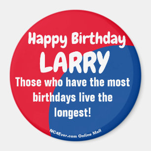 Imán Feliz cumpleaños LARRY Magnet