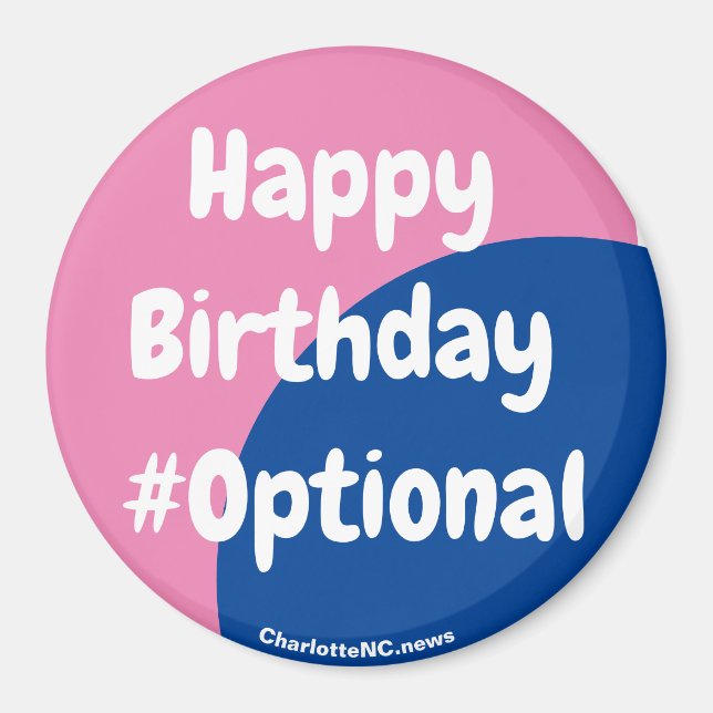 Imán Feliz cumpleaños #Magnet opcional (Frente)
