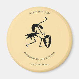 Imán Feliz cumpleaños, magnífica bailarina de silueta