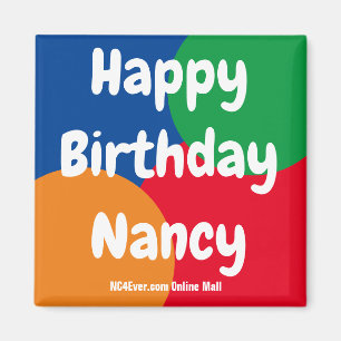 Imán Feliz cumpleaños Nancy Magnet