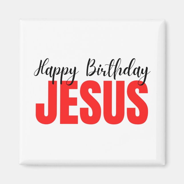 Imán Feliz cumpleaños, Navidades de Jesús (Frente)