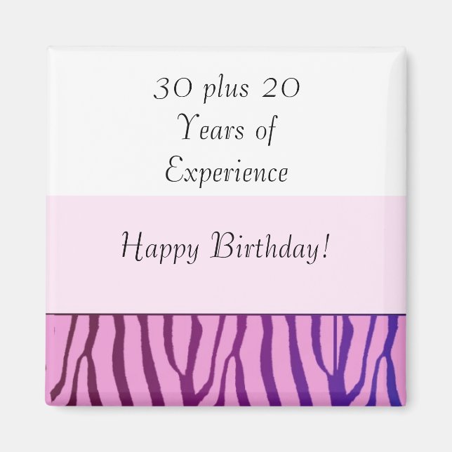 Imán Feliz cumpleaños número 50 (Frente)