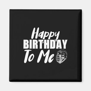 Imán Feliz Cumpleaños Para Mí Jugador De Hockey Sobre H