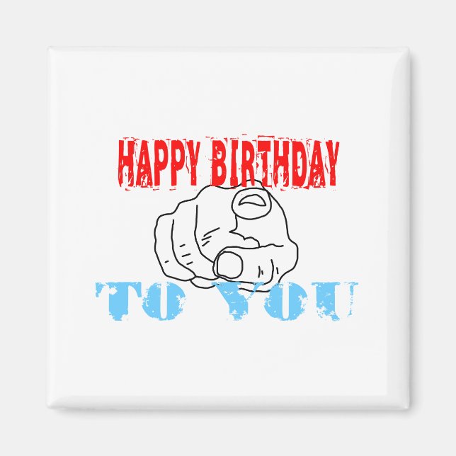Imán Feliz Cumpleaños Para Ti (Frente)