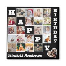 Feliz cumpleaños Personalizado 21 regalo de Collag