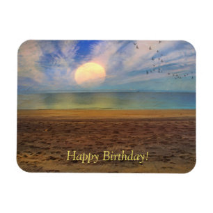 Imán Feliz cumpleaños Sunset Beach