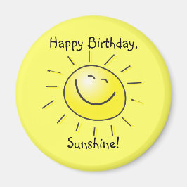 Imán ¡Feliz cumpleaños, Sunshine!