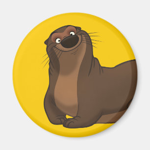 Imán feliz de la nutria