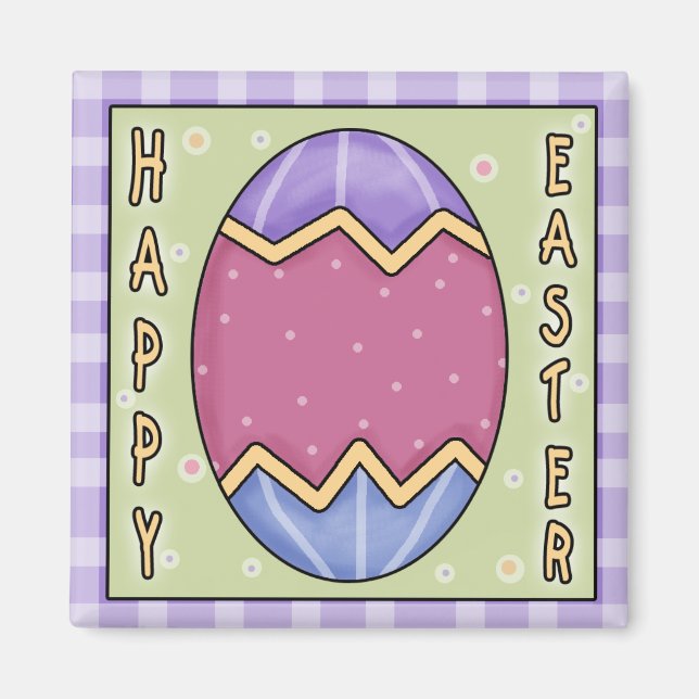 Imán feliz de Pascua (Frente)