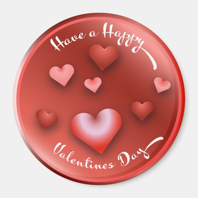 Imán Feliz de San Valentín (Frente)