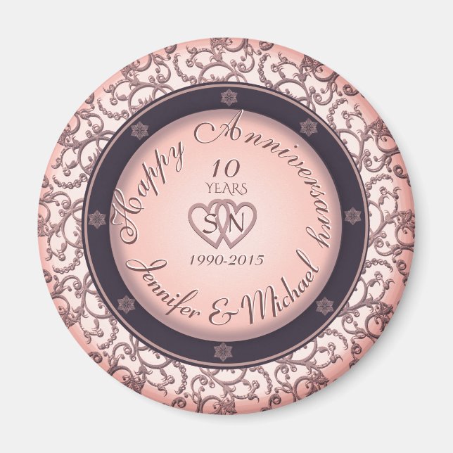 Imán Feliz décimo aniversario (Frente)