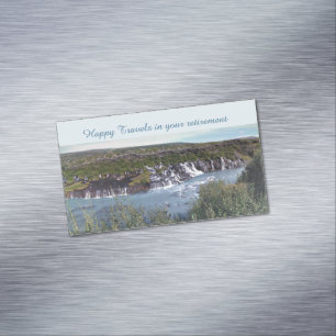 Imán feliz del retiro de los viajes