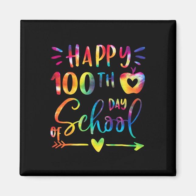 Imán Feliz Día 100 de los Profesores Escolares (Frente)