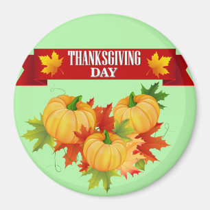 Imán Feliz Día de Acción de Gracias al mejor