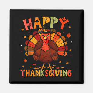 Imán Feliz Día de Acción de Gracias Divertido Día del P