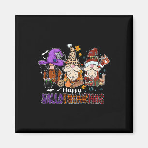 Imán Feliz Día de Acción de Gracias Hallothankmas Gnome