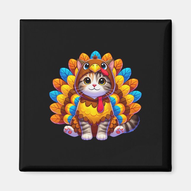 Imán Feliz Día de Acción de Gracias, Navidades de disfr (Frente)