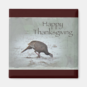 Imán Feliz Día de Acción de Gracias, salvaje Turquía