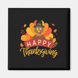 Imán Feliz Día de Acción de Gracias Turquía para fiesta