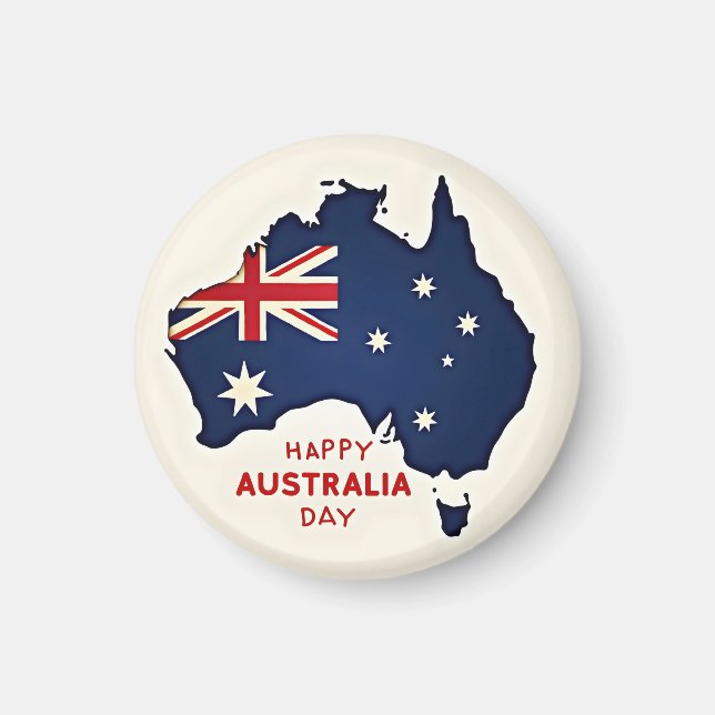 Imán Feliz Día de Australia (Frente)