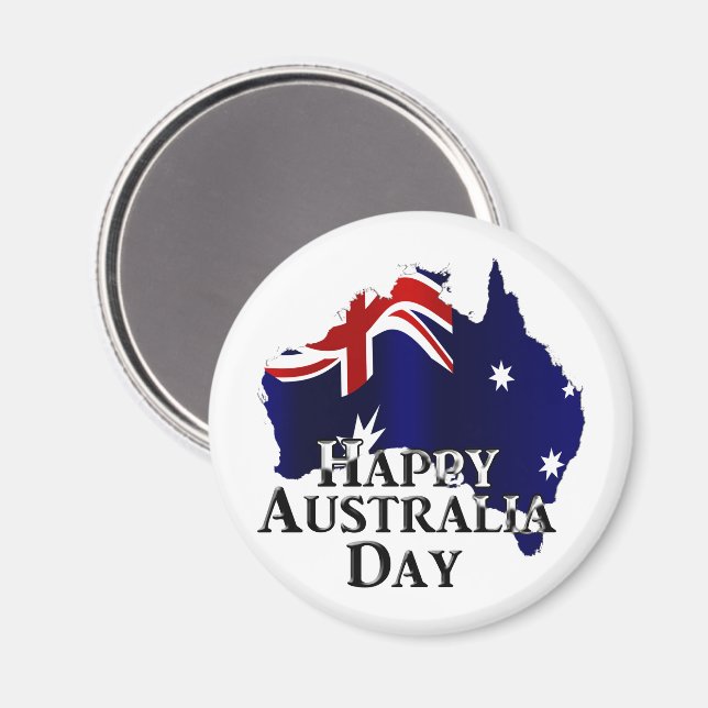 Imán Feliz Día de Australia (Anverso/Reverso)