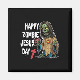 Imán Feliz Día de Jesús Zombie Skeleton Horror Salón Cr