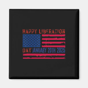 Imán Feliz Día de la Liberación América Trump 2025 Es L
