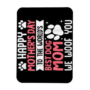 Imán Feliz Día de la Madre a la mejor madre del perro d