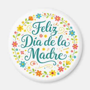 Imán Feliz Dia De La Madre Caligrafía del Día de la Mad