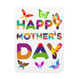 Imán Feliz Día de la Madre colorido