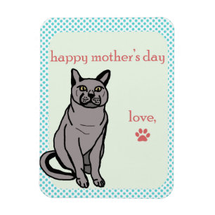 Imán Feliz Día de la Madre   Del gato