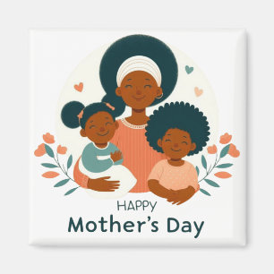 Imán Feliz Día de la Madre - El Cariñoso Abrazo de una 