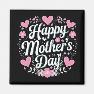 Imán Feliz Día de la Madre Floral Bonita Mamá Abuela