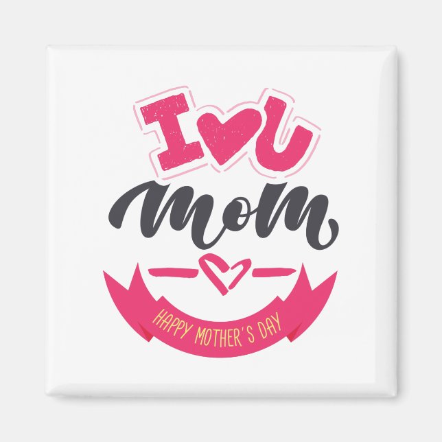 Imán Feliz Día de la Madre Mejor Madre (Frente)