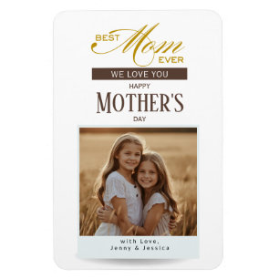 Imán Feliz Día de la Madre Mejor Mamá del Mundo Foto