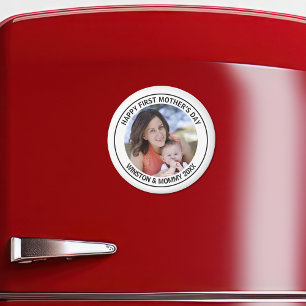 Imán Feliz Día de la Madre Personalizado foto y texto